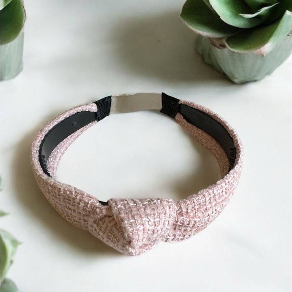 Pink Boucle Headband